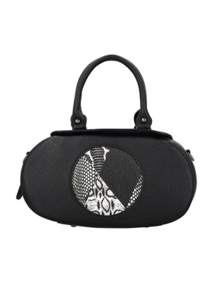 Foto van product usha BLACK LABEL Handtas zwart / wit