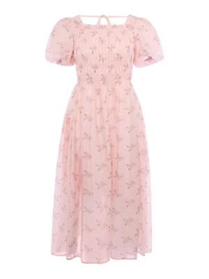 Foto van product usha BLACK LABEL Jurk bruin / pink