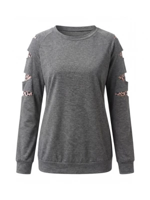 Foto van product usha BLACK LABEL Sweatshirt grijs / pink / zwart