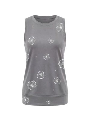 Foto van product usha BLACK LABEL Top grijs / wit