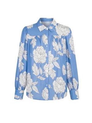 Foto van product Usha Blouse blauw / wit