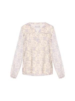 Foto van product Usha Blouse 'Casual' lavendel / offwhite