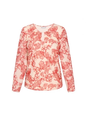 Foto van product Usha Blouse ecru / rood