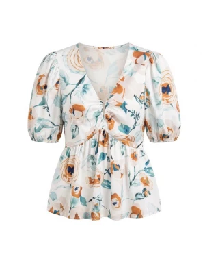 Foto van product Usha Blouse gemengde kleuren / wit