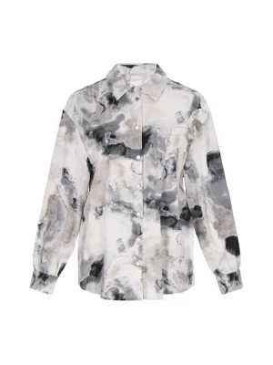 Foto van product Usha Blouse grijs / greige / lichtgrijs / zwart