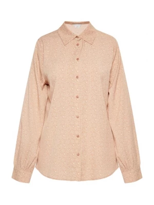 Foto van product Usha Blouse lichtbruin / wit