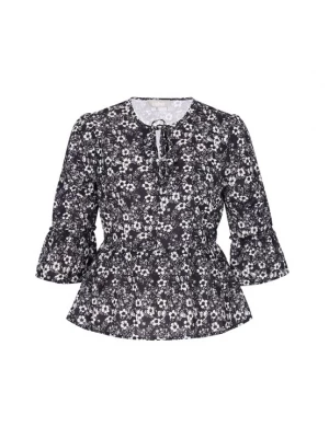 Foto van product Usha Blouse zwart / wit