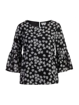 Foto van product Usha Blouse zwart / wolwit