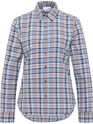 Foto van product usha BLUE LABEL Blouse nachtblauw / lichtblauw / oranje / wit