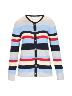 Foto van product usha BLUE LABEL Gebreid vest navy / lichtblauw / rood / wit