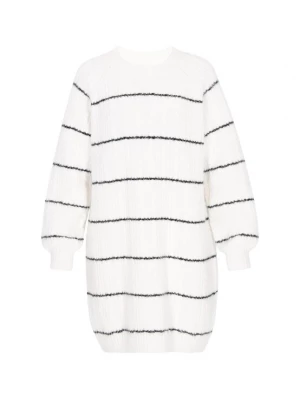 Foto van product usha BLUE LABEL Gebreide jurk zwart / offwhite