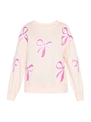 Foto van product usha BLUE LABEL Sweatshirt abrikoos / pink / wit