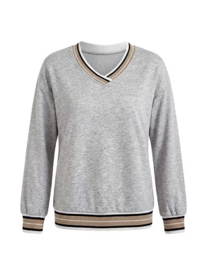 Foto van product usha BLUE LABEL Sweatshirt beige / grijs / zwart / wit