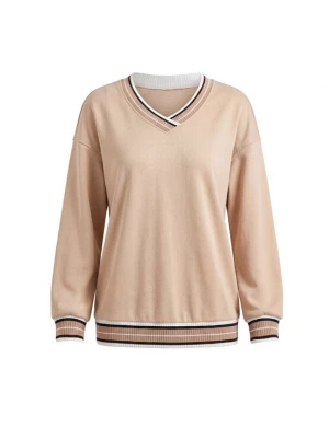 Foto van product usha BLUE LABEL Sweatshirt beige / zwart / wit