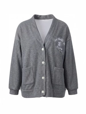 Foto van product usha BLUE LABEL Sweatvest grijs gemêleerd
