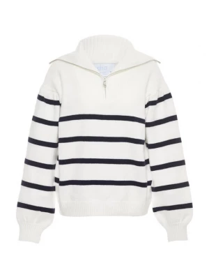 Foto van product usha BLUE LABEL Trui zwart / wolwit