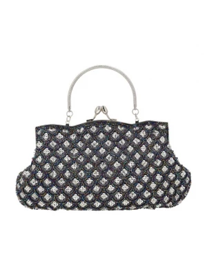 Foto van product Usha Clutch blauw / marine / donkergroen / zilver