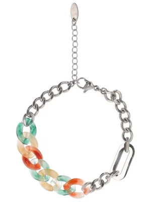Foto van product usha FESTIVAL Armband groen / koraal / zilver
