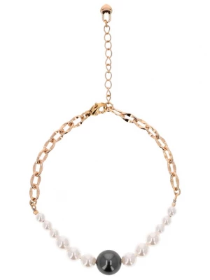 Foto van product usha FESTIVAL Armband rose-goud / zwart / parelwit