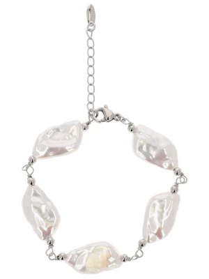 Foto van product usha FESTIVAL Armband zilver / parelwit