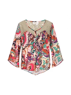 Foto van product usha FESTIVAL Blouse cognac / riet / donkerlila / zwart
