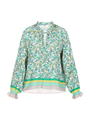 Foto van product usha FESTIVAL Blouse crème / blauw / geel / groen