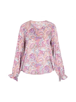 Foto van product usha FESTIVAL Blouse lichtblauw / lila / pasteloranje / wit
