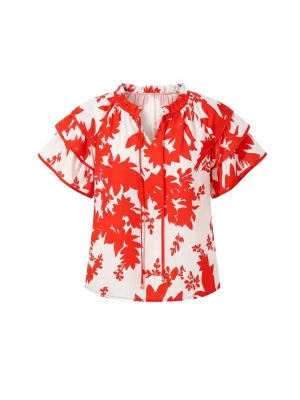 Foto van product usha FESTIVAL Blouse rood / wit