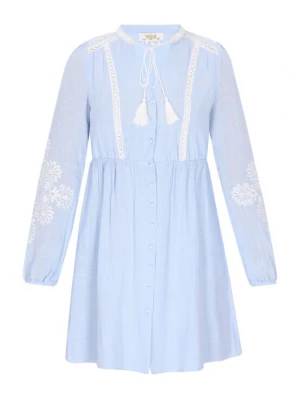 Foto van product usha FESTIVAL Blousejurk 'Spring Summer' lichtblauw / wit