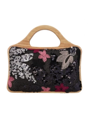 Foto van product Gaya Clutch rosa / zwart / zilver