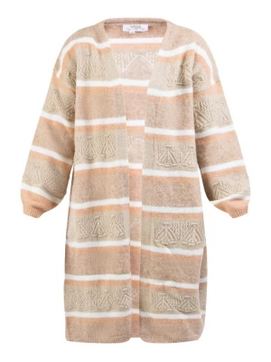 Foto van product usha FESTIVAL Gebreid vest beige / camel / wit