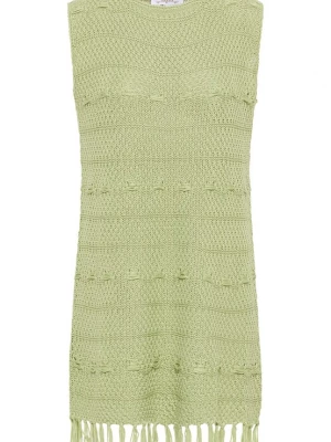 Foto van product usha FESTIVAL Gebreide jurk pastelgroen