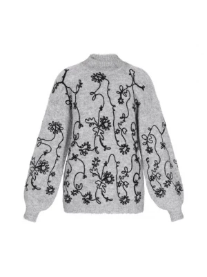 Foto van product usha FESTIVAL Oversized trui grijs gemêleerd / zwart