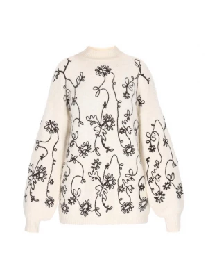 Foto van product usha FESTIVAL Oversized trui zwart / offwhite