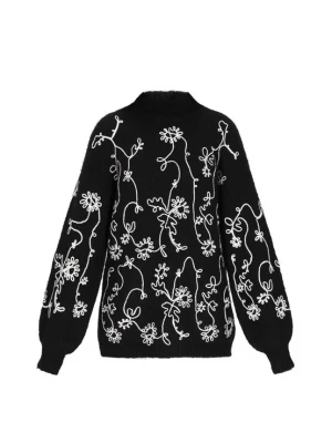 Foto van product usha FESTIVAL Oversized trui zwart / wit