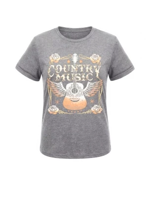 Foto van product usha FESTIVAL Shirt grijs gemêleerd / abrikoos / wit