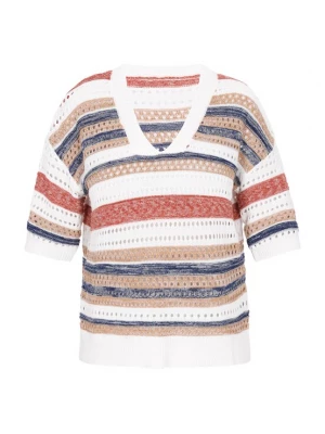 Foto van product usha FESTIVAL Trui donkerblauw / bruin / rood / wit