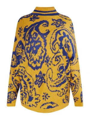 Foto van product usha FESTIVAL Trui 'Rakata' blauw / curry