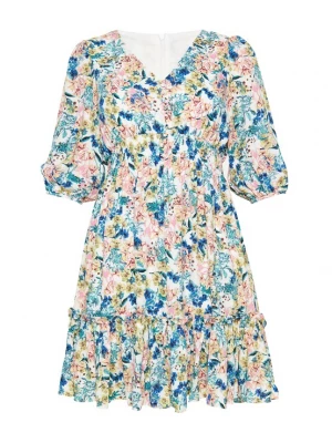 Foto van product FELIPA Jurk 'Spring Summer' blauw / azuur / lichtgroen / wit