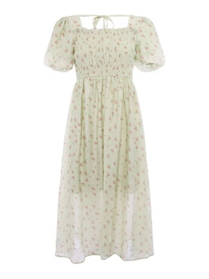 Foto van product Usha Jurk groen / pink