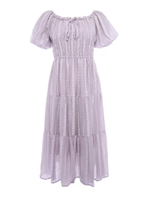 Foto van product Usha Jurk lila / wit