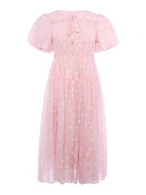 Foto van product Usha Jurk pink / wit