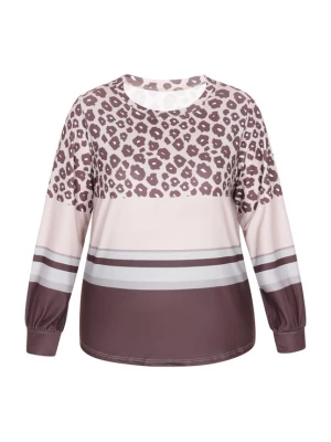Foto van product SANIKA Shirt bruin / cappuccino / lichtgrijs