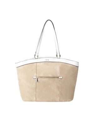 Foto van product Usha Shopper donkerbeige / wit