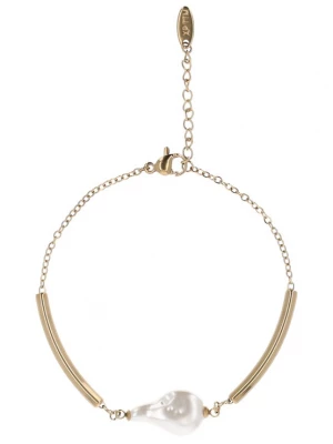 Foto van product usha WHITE LABEL Armband goud / wit