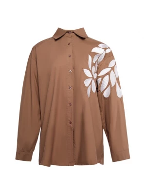 Foto van product usha WHITE LABEL Blouse bruin / wit