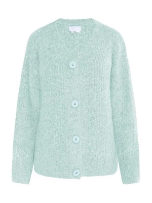 Foto van product usha WHITE LABEL Gebreid vest 'Lynnea' mintgroen