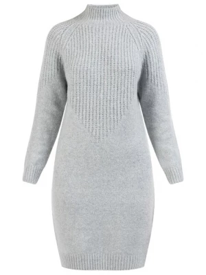 Foto van product usha WHITE LABEL Gebreide jurk 'Lynnea' grijs