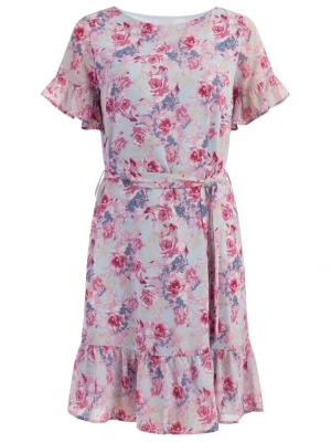 Foto van product Usha Zomerjurk beige / duifblauw / pink / rosé