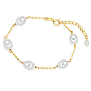 Foto van product Valero Pearls Armband goud / parelwit